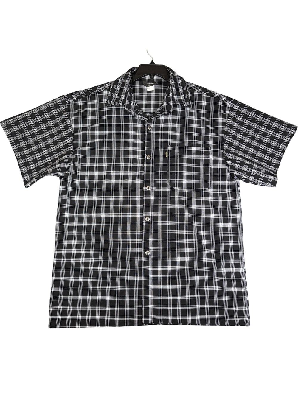 VTG Solo Semore Shirt Mens L Plaid Button Up 90s Y2K Skate Grunge Chicano USA